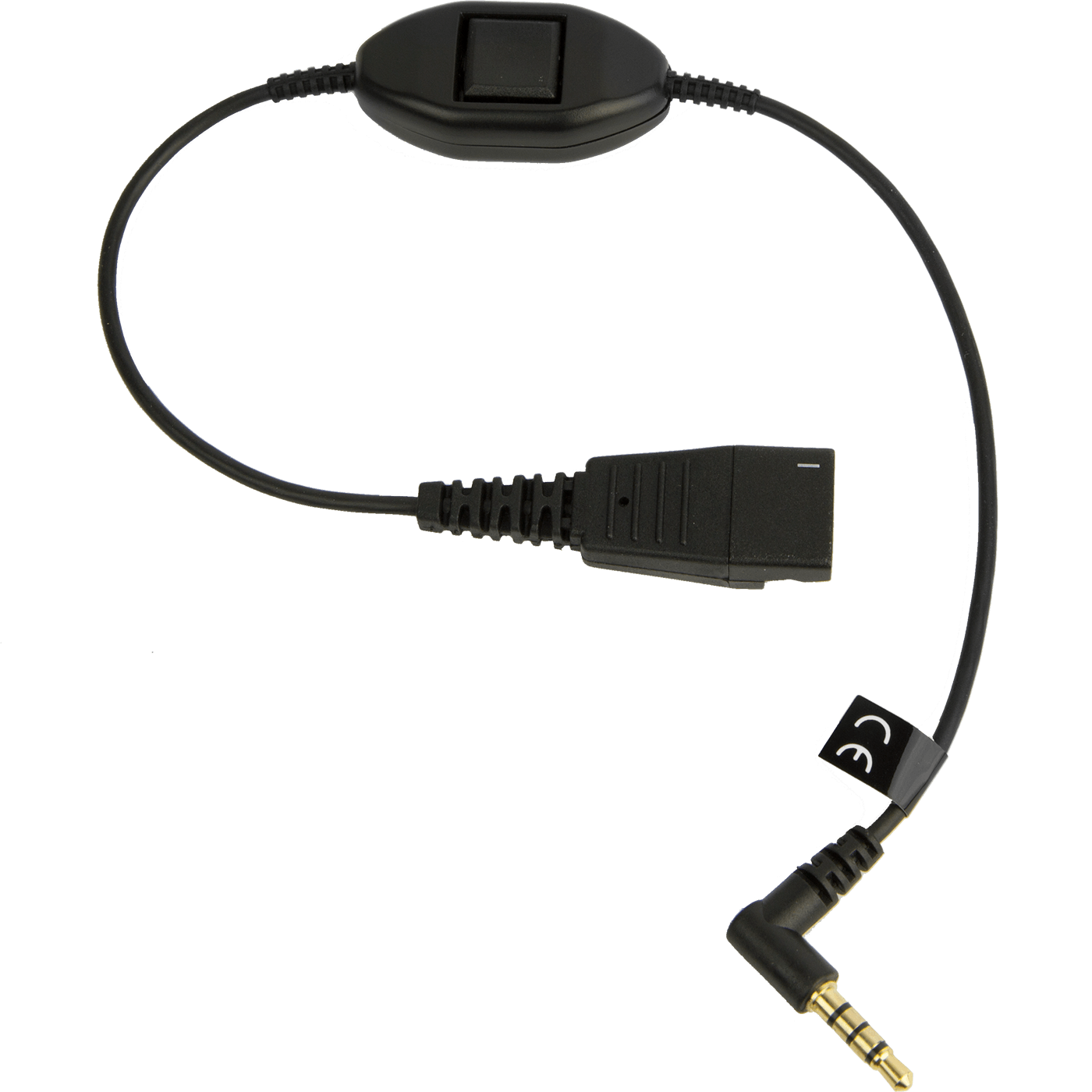 Jabra Cord QD To 3.5 Mm Jack With Answer Button For Smartphones
