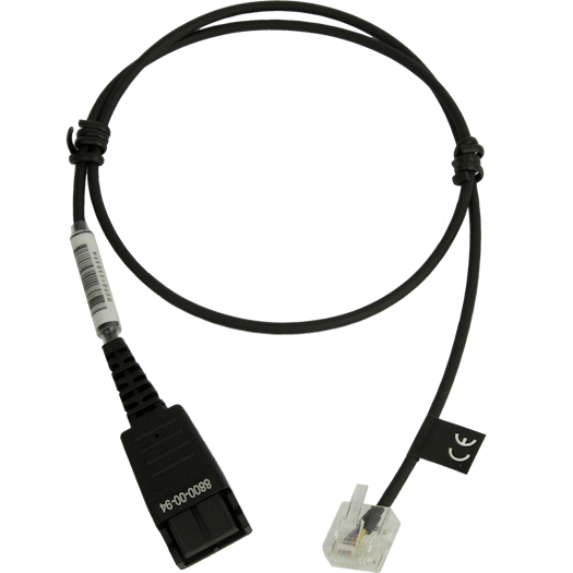 Jabra Cord Qd To Modular Rj Extension Cord For Siemens Open Stage Series